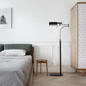 Post modern simple creative leather and metal book floor lamp