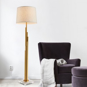 Home decoration standing lamp European Contemporary crystal floor lamp for hotel