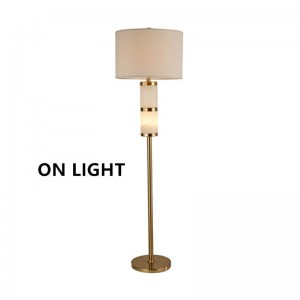 Post Modern Simple Luxury Floor Lamps Gold Metal Cloth LED Floor Lights Villa Hotel Project Standing Lamps