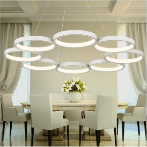 factory good price newst design indoor home decoration modern circle pendant lamp led light