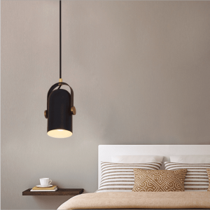 New simple aluminum  pendant light designer decorative hanging lamp black E14 LED restaurant chandelier
