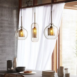 Industrial Vintage Glass Pendant Lighting Pendant Lamp Ceiling for Restaurant ,Cafe and Bar