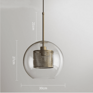 Industrial Vintage Glass Pendant Lighting Pendant Lamp Ceiling for Restaurant ,Cafe and Bar