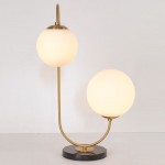 Glass shade table lamps modern style led reading lamps