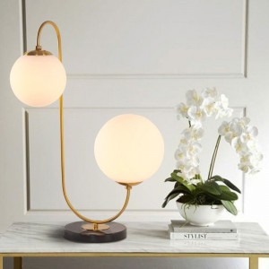 Glass shade table lamps modern style led reading lamps