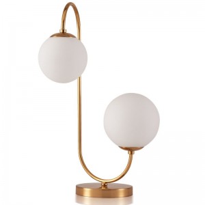 Glass shade table lamps modern style led reading lamps