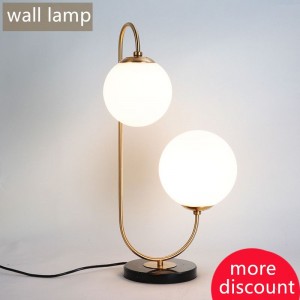 Glass shade table lamps modern style led reading lamps