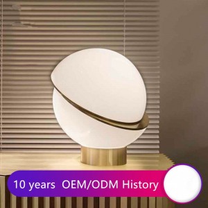 fast delivery decoration Design acrylic ball desk light decorate simple  metal led table lamp Light