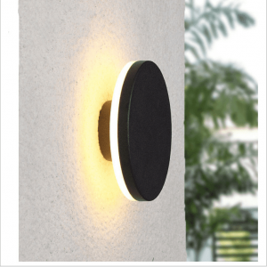 IP65 10W LED 150mm square texture black outdoor wall ceiling light fixture indirect diffused