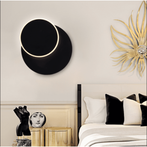 New creative rotation adjustable 10w modern bedside round LED Wall Light