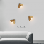 Gold Color and Energy Saving Light Source V shape wall mounted corner lights for project