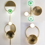 g4 led Postmodern Iron Glass Gold Black LED Lamp LED Light Wall lamp Wall Light Wall Sconce For Foyer Bedroom