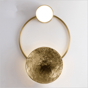 g4 led Postmodern Iron Glass Gold Black LED Lamp LED Light Wall lamp Wall Light Wall Sconce For Foyer Bedroom