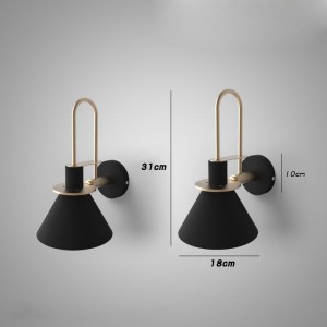 Indoor Decprative Mix color and Metal Material E27 lamp holder Wall Lamp for living room