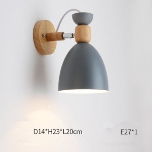 Home Decor Nordic Modern Metal Wall Mounted Lamp Cone Shape Restaurant Wall Lighting