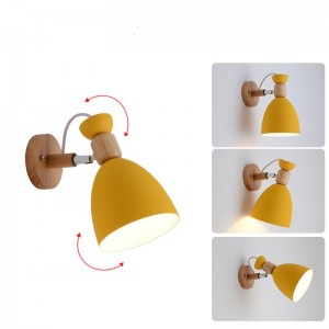 Home Decor Nordic Modern Metal Wall Mounted Lamp Cone Shape Restaurant Wall Lighting