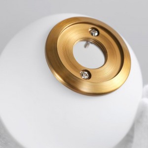 Unique Design Fancy Metal White Glass  Wall Lamp  for Sitting Living room