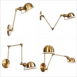 Modern Style Long Arm Adjustable Working Metal Lighting Indoor decorative  Wall  Lamp