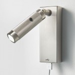 New Design Hotel USB Charging Port wall light led reading lamp Fast charging 5V 2.1A Surface mount living room wall sconce lamp