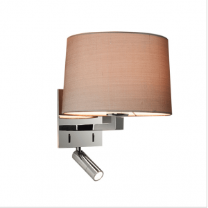 Hotel room bedside wall lamp with rotating LED reading light Multifunctional bedside lamp Non-standard engineering lighting