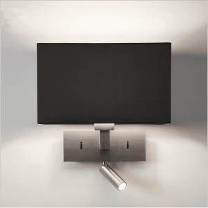 Hotel room bedside wall lamp with rotating LED reading light Multifunctional bedside lamp Non-standard engineering lighting