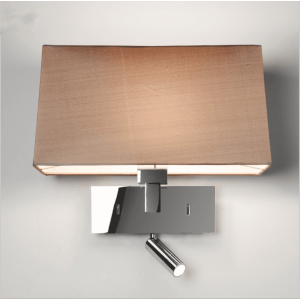 Hotel room bedside wall lamp with rotating LED reading light Multifunctional bedside lamp Non-standard engineering lighting