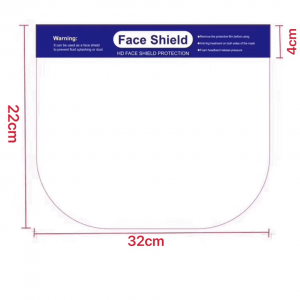 Headwear type transparent anti fog PVC waterproof face shield anti foam mask