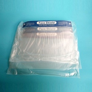 Headwear type transparent anti fog PVC waterproof face shield anti foam mask