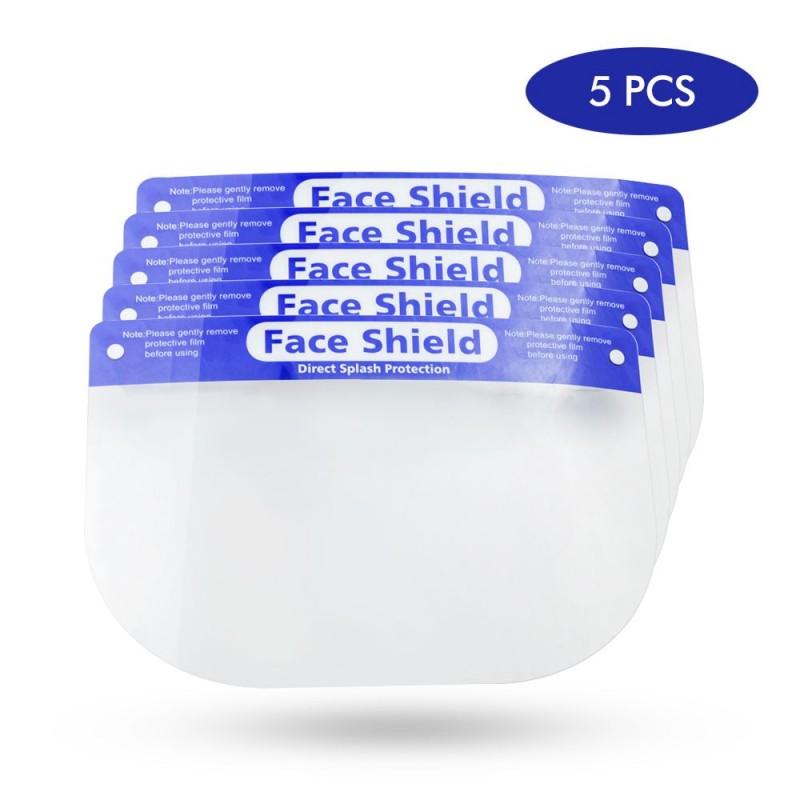 Headwear type transparent anti fog PVC waterproof face shield anti foam mask