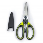 Stainless steel kitchen scissors paper cutting with bottle opening function protective sheath Fabric Shears