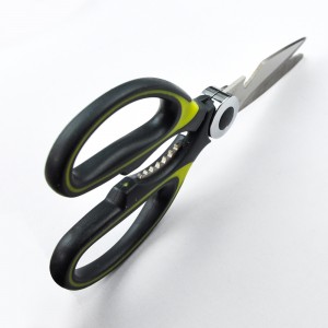 Stainless steel kitchen scissors paper cutting with bottle opening function protective sheath Fabric Shears