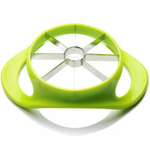 EDELIN Apple Slicer Cutter and Corer Apple Wedger Stainless Steel - 8 Sharp Blades and Easy Grip Ergonomic Rubber Grip Handle Tool Fruit Cutter