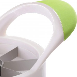 EDELIN Apple Slicer Cutter and Corer Apple Wedger Stainless Steel - 8 Sharp Blades and Easy Grip Ergonomic Rubber Grip Handle Tool Fruit Cutter