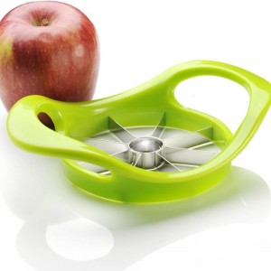 EDELIN Apple Slicer Cutter and Corer Apple Wedger Stainless Steel - 8 Sharp Blades and Easy Grip Ergonomic Rubber Grip Handle Tool Fruit Cutter