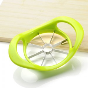 EDELIN Apple Slicer Cutter and Corer Apple Wedger Stainless Steel - 8 Sharp Blades and Easy Grip Ergonomic Rubber Grip Handle Tool Fruit Cutter