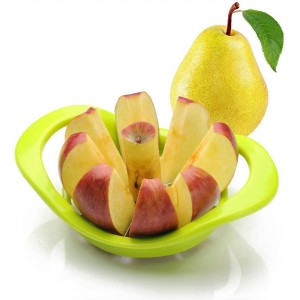 EDELIN Apple Slicer Cutter and Corer Apple Wedger Stainless Steel - 8 Sharp Blades and Easy Grip Ergonomic Rubber Grip Handle Tool Fruit Cutter