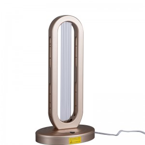 Black and rose gold ABS 38W UV disinfection lamp table lamp floor lamp UL CE FCC ROHS certification