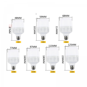 Wholesale PBT / PP smd2835 high wattage led bulb lamp 5W 10W 15W 20W 30W 40W 50W