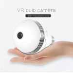 Camera Wifi Light Bulb Camera Night Vision VR Panoramic Bulb Camera with 360Degree Fisheye Lens Panoramic Ip Camera hidden cameras for home Led Lights Bulb for Home Security System Camera IOS Android