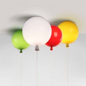 Warm home children's Princess Room lovely colorful acrylic balloon ceiling lamp