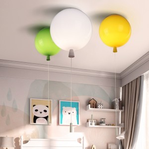 Warm home children's Princess Room lovely colorful acrylic balloon ceiling lamp