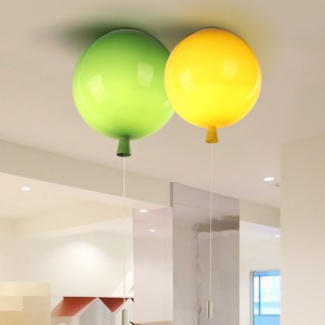 Warm home children's Princess Room lovely colorful acrylic balloon ceiling lamp