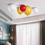 Warm home children's Princess Room lovely colorful acrylic balloon ceiling lamp
