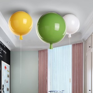 Warm home children's Princess Room lovely colorful acrylic balloon ceiling lamp