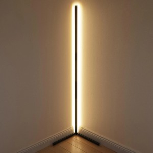 Minimalist LED aluminium floor lamp light luxury RGB color Gradual discoloration dimming bedroom scene floor lamp