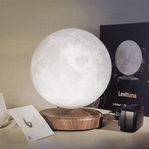 Maglev table lamp 3D printing moon lamp creative bedside lamp night lamp magnetic induction balance floating lamp