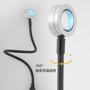 WARMHEART Sunset Lamp, Sunset Lamp Projector, USB Projection Night Light, Mini UFO Shape LED Sunset Rad Light for Photography Selfie Party Living Room Bedroom Decor Sunset