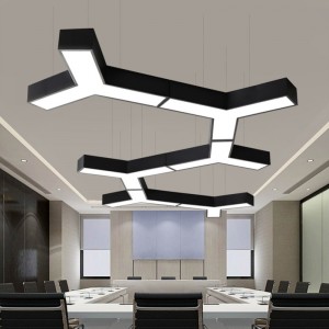 Y-type free combination simple office lamp ceiling lamp for shopping mall lighting