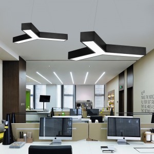 Y-type free combination simple office lamp ceiling lamp for shopping mall lighting