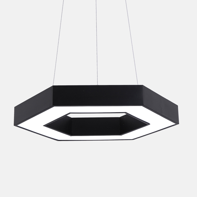 Hexagonal simple splicing office lamp pendant